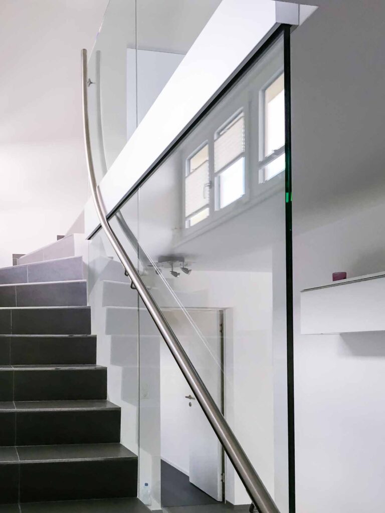 Glasgeländer - Treppen Geländer aus Glas - GLASWERK - 10